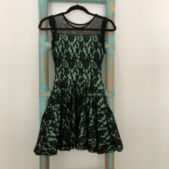 Cheryl Creations Lace and Mesh Skater Dress - Picture 8 of 12
